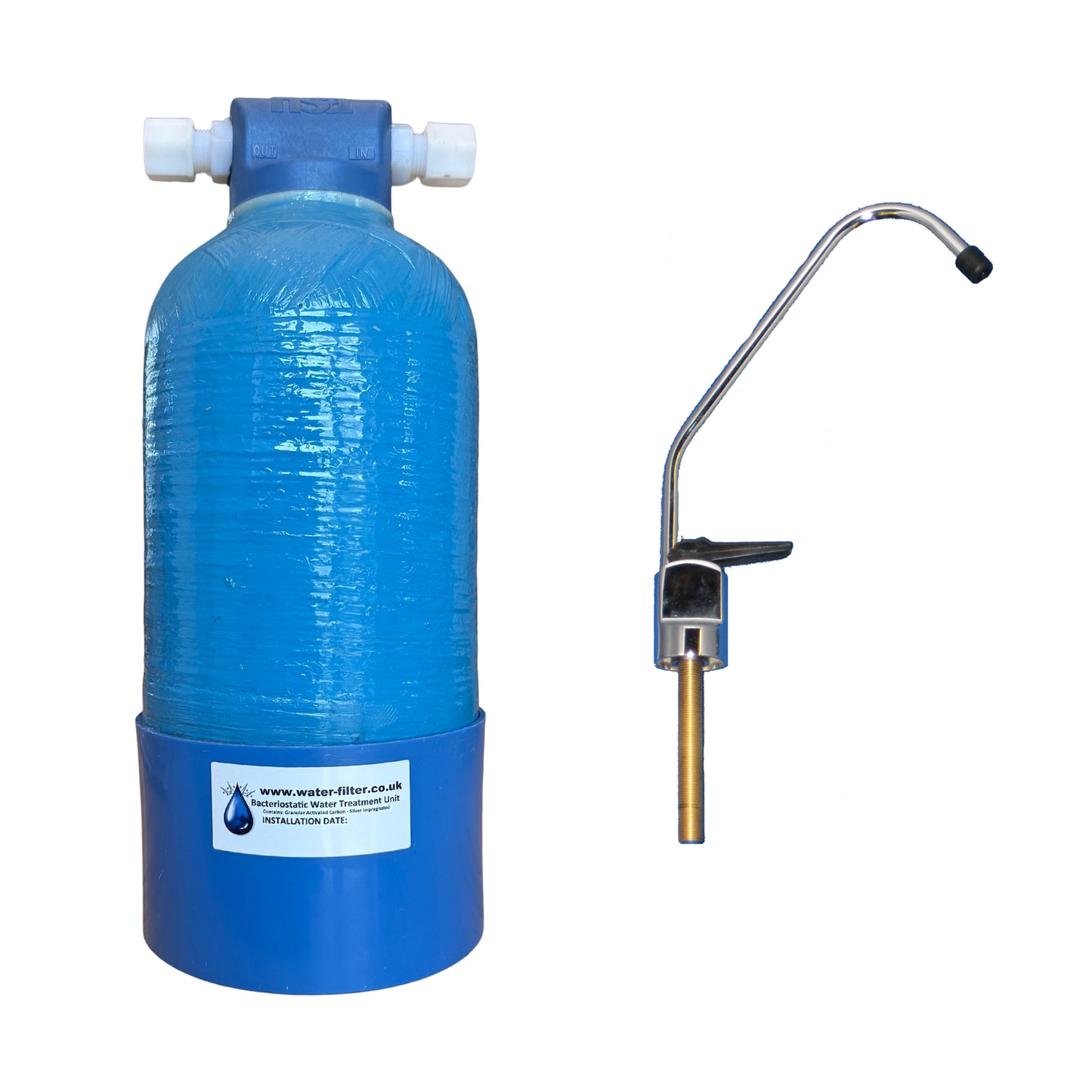 Liberty L10 Recharge Water Filter with chrome fountain & fitting kit
