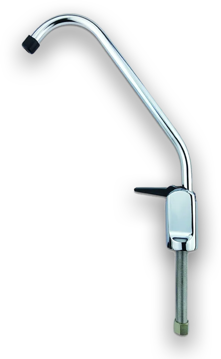 Chrome Swan Necked Fountain Tap with Fitting Kit