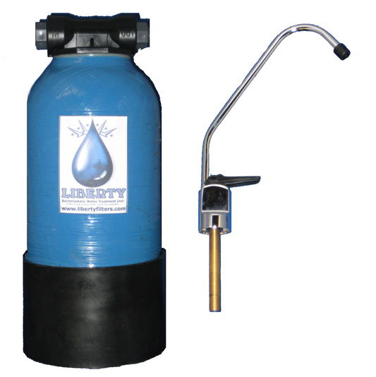 Liberty L3 High Usage Recharge Water Filter with chrome fountain & fitting kit